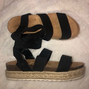 Espadrilles platform sandals